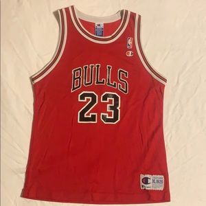 Mavin  Vintage Nike Michael Jordan Black Red Pinstripe Jersey 54